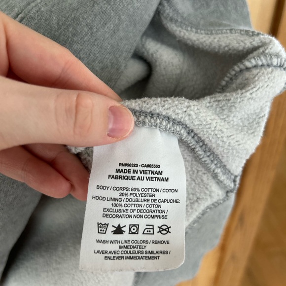 Men’s Nike Heather Gray Hoodie Size L - Picture 4 of 6